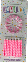 set 24 candeline - rosa