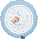 Palloncino in Foil 18" Battesimo Orsetto Celeste "Baby Bear"