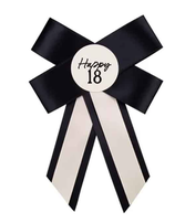 SPILLA CON FIOCCO NERO "ELEGANT MILESTONE" 18