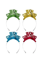 Cerchietto per Capelli Buon Compleanno Assortito 4pz