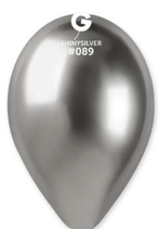 PALLONCINO IN LATTICE 13” SHINY 50PZ silver