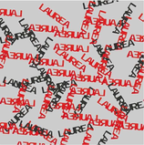 Confetti in Plastica Sagomati "Laurea" Rosso e Nero 15gr