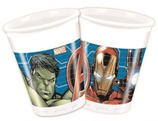 Set Bicchieri di Plastica Avengers Marvel 200ml (8 Pezzi)