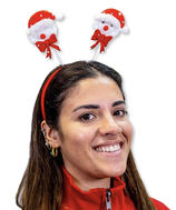 Cerchietto Antenne con Pupazzo di Neve