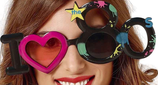 Occhiali da Sole Anni '80 sagomati "I Love 80s"