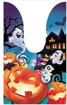 Sacchetto di Plastica Porta Caramelle Simboli di Halloween 20pz