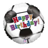 Palloncino in Foil 18" Pallone da Calcio Happy Birthday "Soccer Ball"