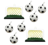 CANDELINA PALLONE DA CALCIO 6PZ + PORTE 2PZ