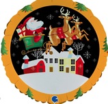 Babbo Natale su slitta