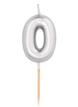 Candelina piccola argento satin