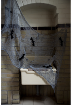 Tessuto logoro con pipistrelli 150 x 75 cm