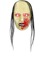 Maschera con capelli Horror creep 1 pz
