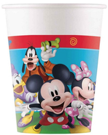 Bicchiere Carta Topolino "Mickey Rock the House" 8pz