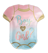 Palloncino in Foil 24" Super Shape Body Boy or Girl "The Big Reveal"