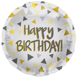 PALLONCINO HAPPY BIRTHDAY CON TRIANGOLINI