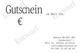 Geschenkgutschein