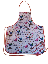 Tablier adulte 100% coton  poule
