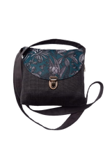 Sac bandoulière bicolore enduit Java