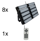 8x 500W Fluter + Fernbedienung