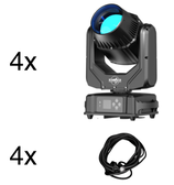 4x MH250 + Outdoor DMX Kabel 10m