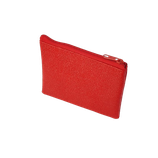 Porte-monnaie (simili) perlé rouge - zip en haut rouge