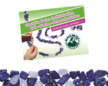 Schmuck-Kreativset - Lapis Lazuli & Chalcedon (Freundschaft) für 3 Schmuckstücke zum basteln nicht nur für Kinder