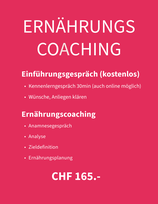 ERNÄHRUNGSCOACHING