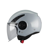 Casco Jet Mt Helmets Aeris Pure Grigio Lucido