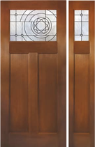 ファイバーグラス製玄関ドア； DIAMOND-30X12 親子ドア プレハング済み＋塗装キット・ハンドル含む　内開き仕様仕様