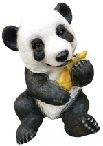 RIA956W Panda Bär Figur sitzt
