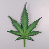 RIVDH150020 Cannabisblatt Wandfigur Wandskulptur Werbeschild