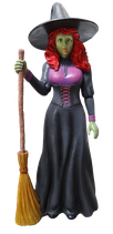 HWRIVHD-c160 Hexe Figur lebensgroß