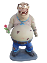 HWRIVHD-r188 Zombie Figur lebensgroß
