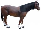 RIA83W Pferde Figur mit Kunsthaar lebensgroß