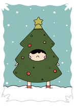 X-Mas-Karte TANNENBAUM