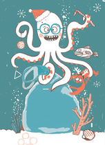 X-Mas-Karte OCTOPUS