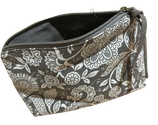 Schwarze Tasche mit Reissverschluss