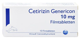 Cetirizin Genericon Filmtabletten 10 mg