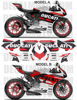 グラフィックステッカー DUCATI パニガーレ V2 TRIBUTE WHITE