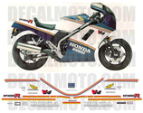 グラフィックステッカー VF 1000 R 1986 RG ROTHMANS V4