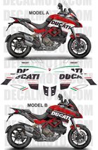 グラフィックステッカー ムルティストラーダ 1200 15-17 TRIBUTE RED