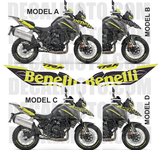 グラフィックステッカー TRK 702 X FRONT KIT GREY