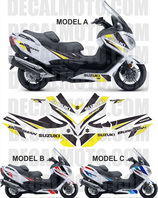 グラフィックステッカー スカイウェイブ 650 2013 - 2022 FACTORY WHITE