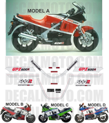 グラフィックステッカー GPZ 600 R 1986