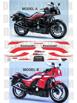 グラフィックステッカー GPZ 750 F ZX