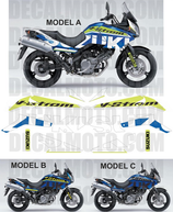 グラフィックステッカー VSTROM DL 650 2004 - 2011 SIGN BLUE
