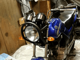 YBR125 ヘッドライトガード v1