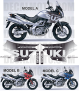 グラフィックステッカー VSTROM DL 650 2004 - 2011 SE SILVER