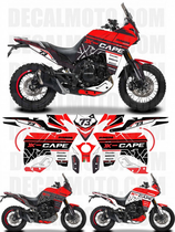 グラフィックステッカー XCAPE 649 FACTORY RACING RED