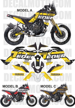 グラフィックステッカー テネレ 700 T7 REVOLUTION RTECH FACTORY RACING BLACK